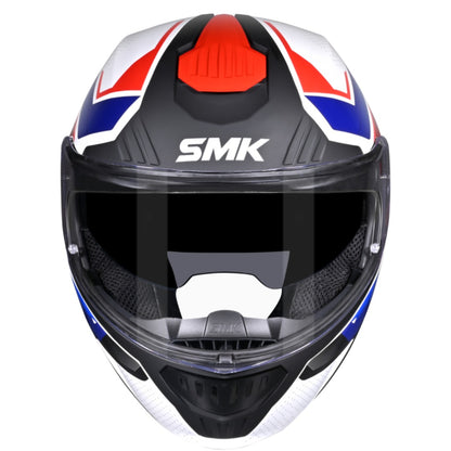 SMK Gullwing Supertour Flip Up Dual Visor Helmet for Men, Women, ISI DOT ECE 22.06 Certified