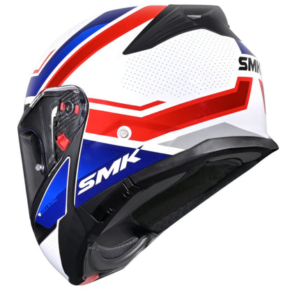 SMK Gullwing Supertour Flip Up Dual Visor Helmet for Men, Women, ISI DOT ECE 22.06 Certified