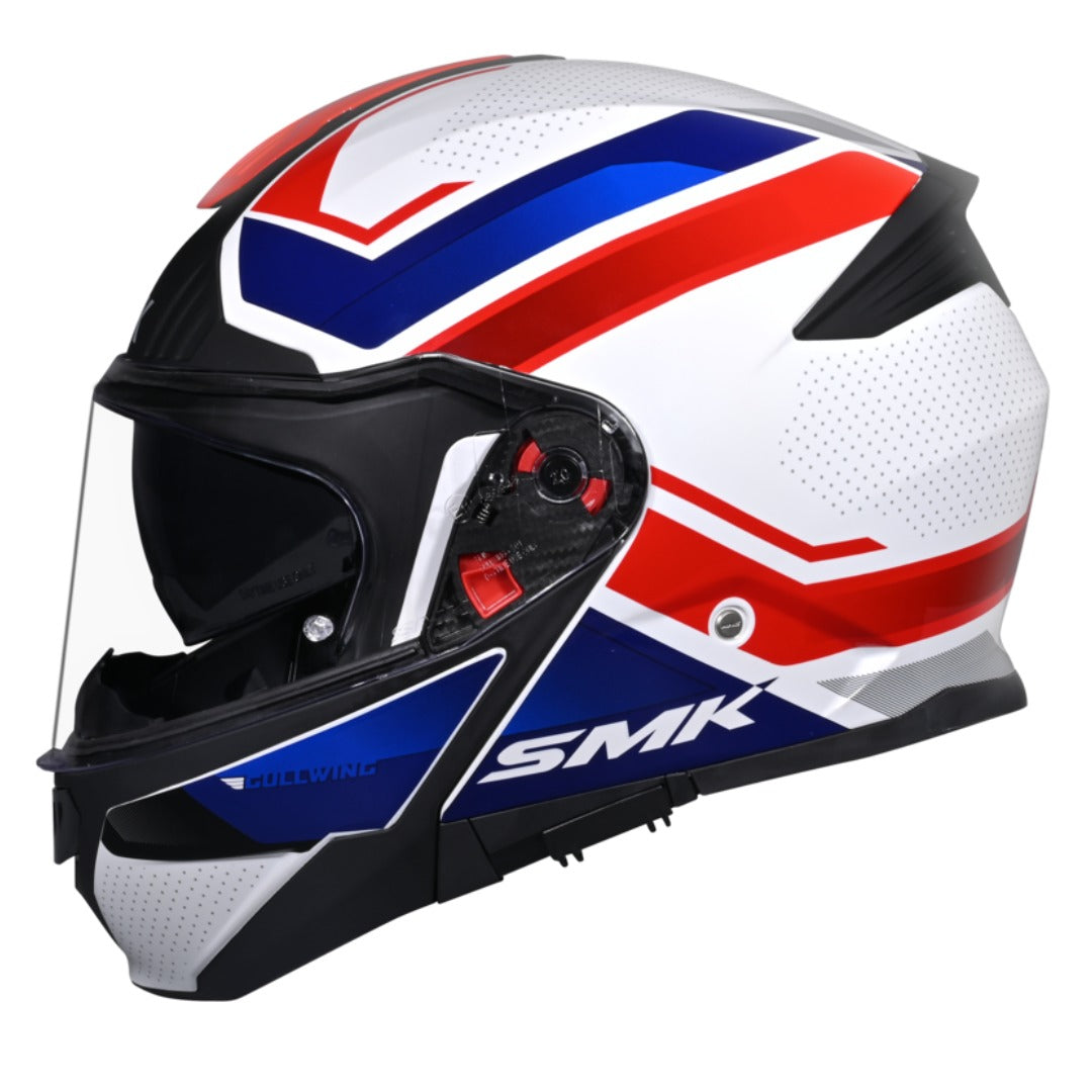 GUB SMK Gullwing Supertour Flip Up Dual Visor Helmet for Men, Women, ISI DOT ECE 22.06 Certified