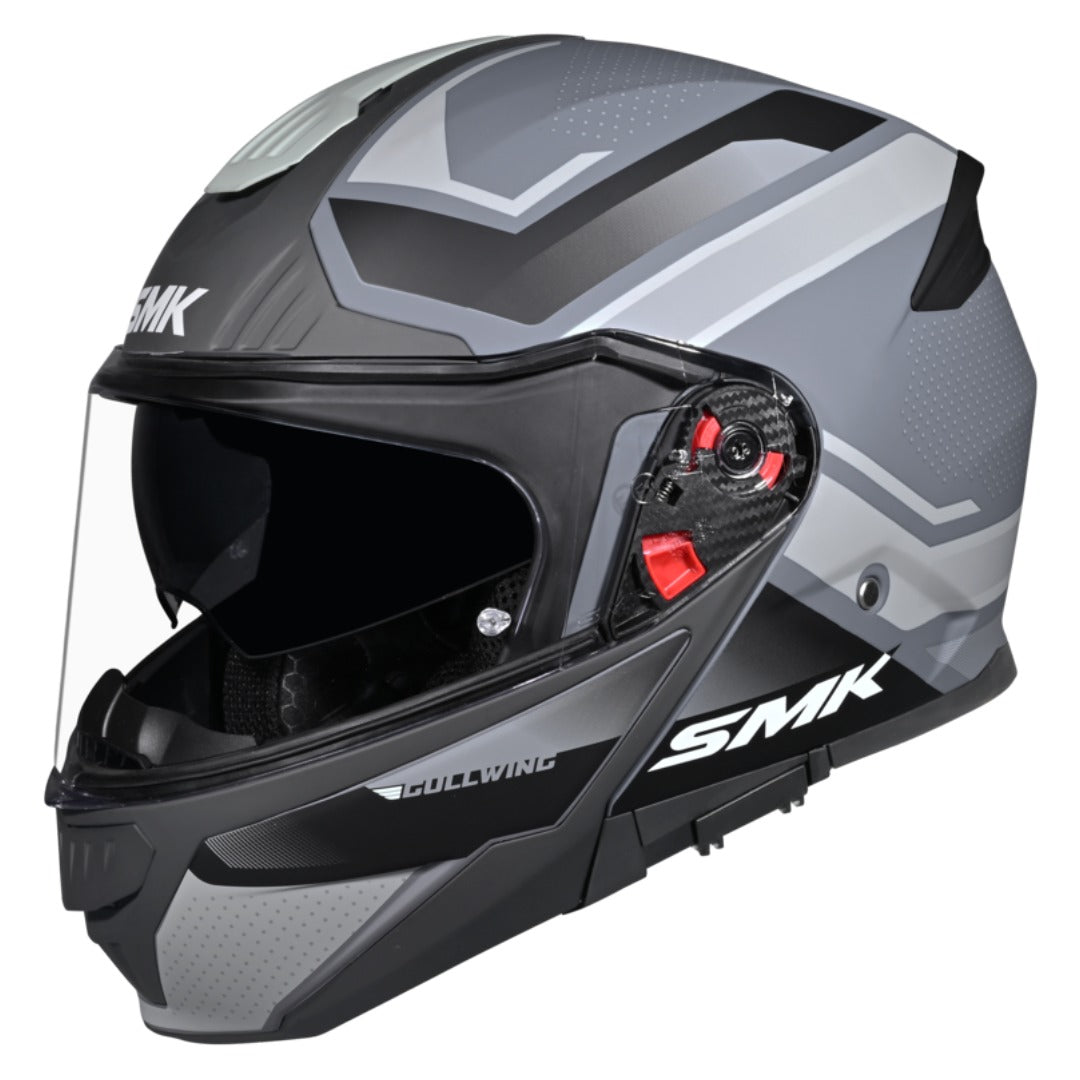 GUB SMK Gullwing Supertour Flip Up Dual Visor Helmet for Men, Women, ISI DOT ECE 22.06 Certified