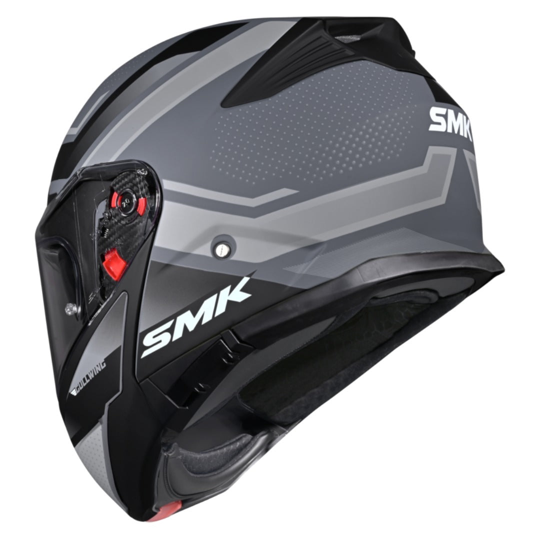 GUB SMK Gullwing Supertour Flip Up Dual Visor Helmet for Men, Women, ISI DOT ECE 22.06 Certified