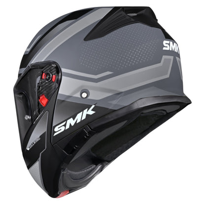 SMK Gullwing Supertour Flip Up Dual Visor Helmet for Men, Women, ISI DOT ECE 22.06 Certified