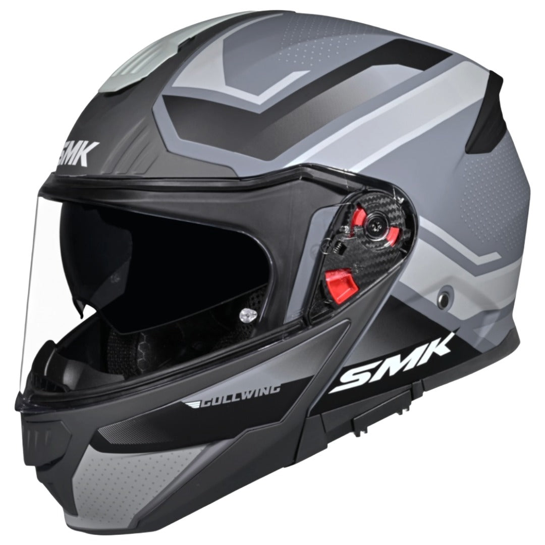 GUB SMK Gullwing Supertour Flip Up Dual Visor Helmet for Men, Women, ISI DOT ECE 22.06 Certified