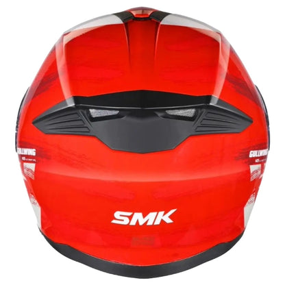 SMK Gullwing Tourleader Flip Up Dual Visor Helmet for Men, Women, ISI DOT ECE 22.06 Certified