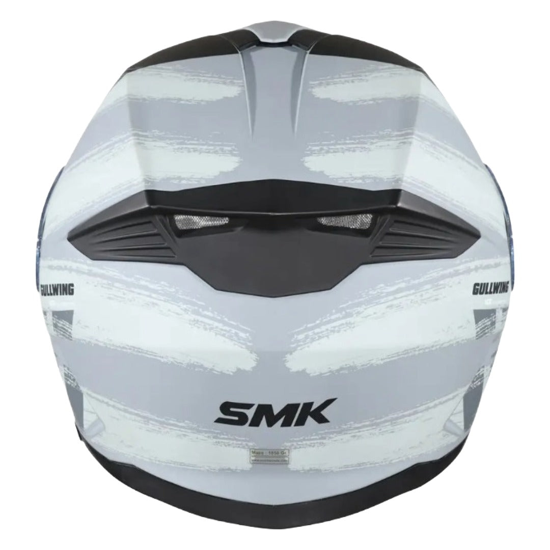 SMK Gullwing Tourleader Flip Up Dual Visor Helmet for Men, Women, ISI DOT ECE 22.06 Certified