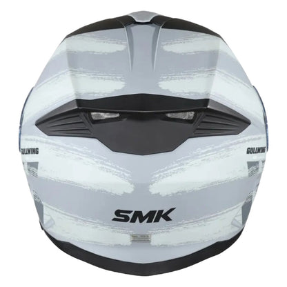 SMK Gullwing Tourleader Flip Up Dual Visor Helmet for Men, Women, ISI DOT ECE 22.06 Certified