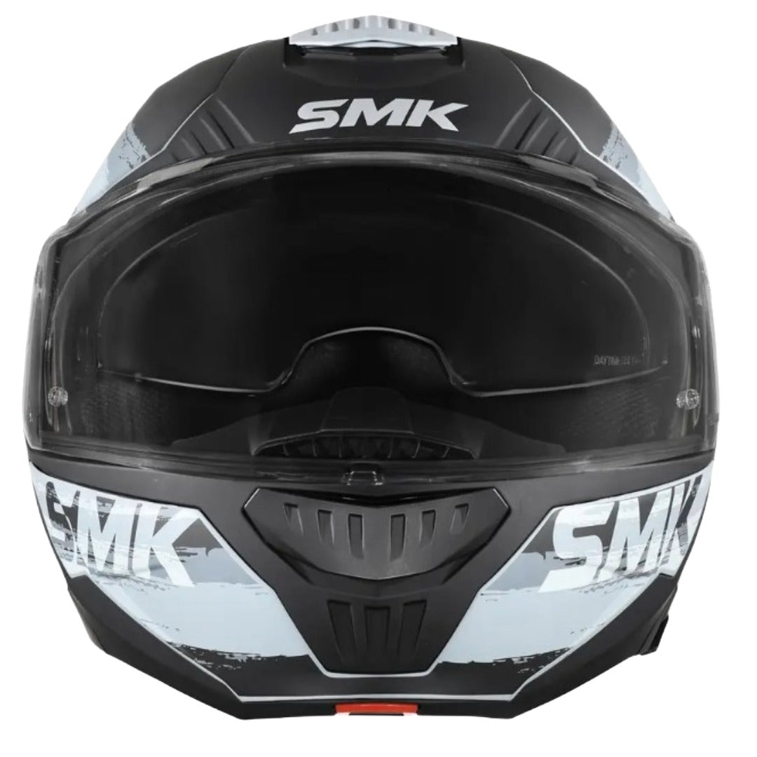 SMK Gullwing Tourleader Flip Up Dual Visor Helmet for Men, Women, ISI DOT ECE 22.06 Certified