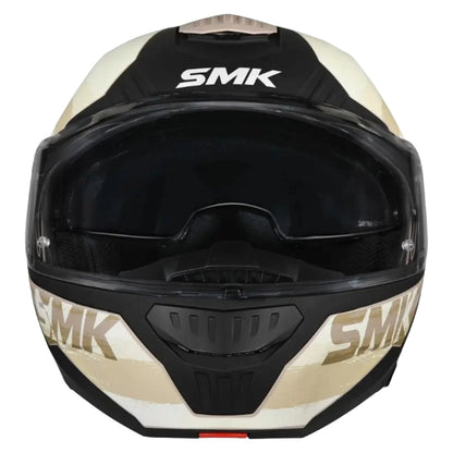 SMK Gullwing Tourleader Flip Up Dual Visor Helmet for Men, Women, ISI DOT ECE 22.06 Certified