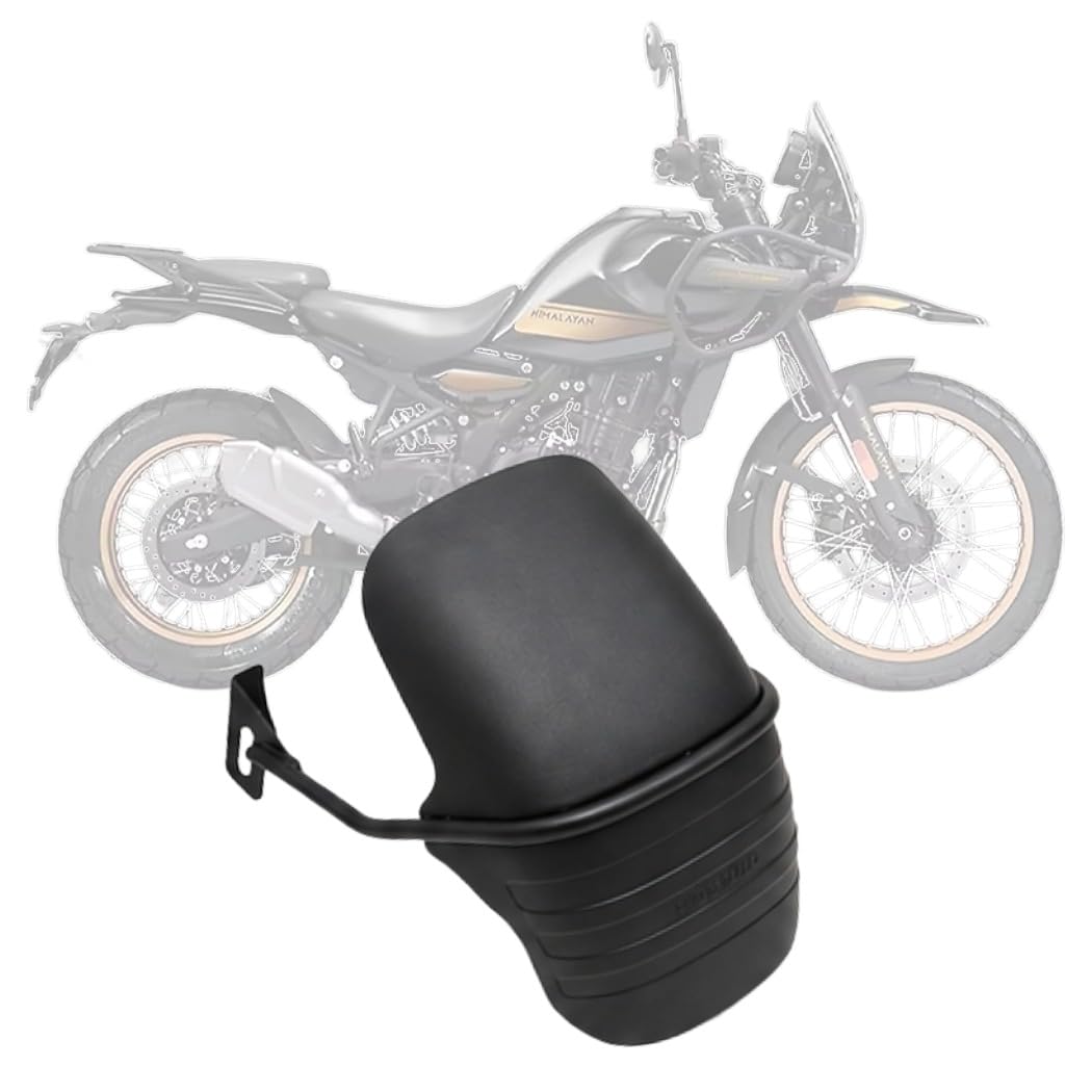 Type 2 Rear Tyre Hugger for Royal Enfield Himalayan 450 | Mudguard Splash Guard with Metal Clamp | Durable Plastic Build | Easy Install | Black