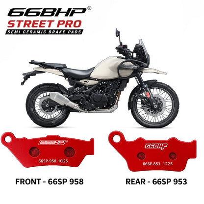 66BHP Semi-Ceramic Brake Pads for Royal Enfield Himalayan 450