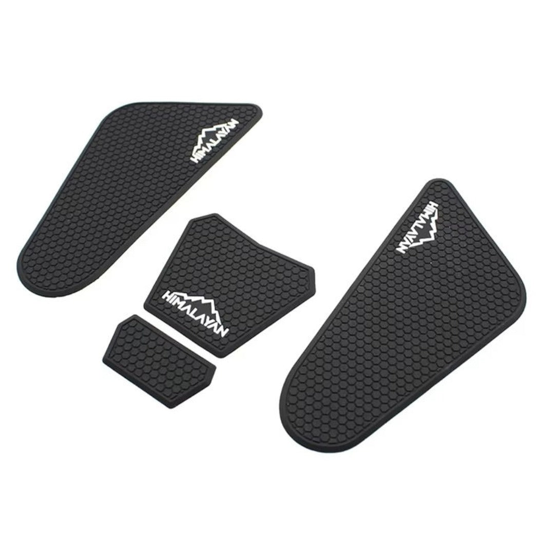 Fuel Tank Pad Sticker for RE Himalayan 450 (2024-2026) | Anti-Slip Side Tank Grip Protector Decal | Scratch Resistant Rubber Fuel Tank Protection Sticker | Black
