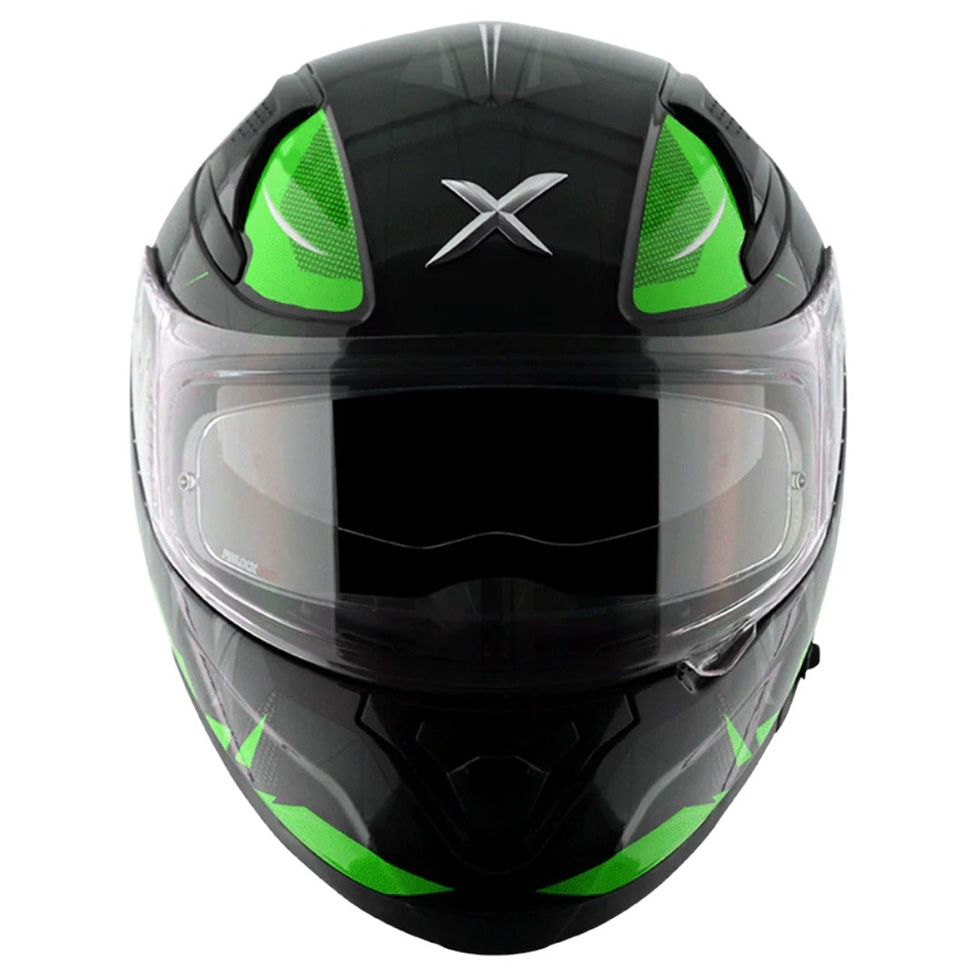 Axor Apex Hunter ISI ECE DOT Certified Full Face Dual Visor Helmet For Men And Women With Pinlock Fitted Outer Clear Visor And Inner Smoke Sun Visor