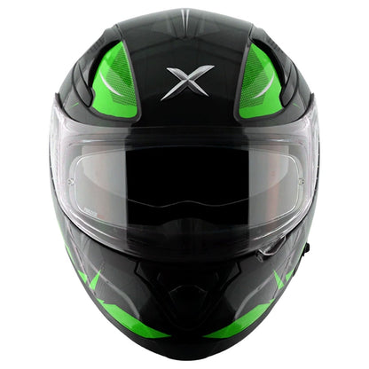 Axor Apex Hunter ISI ECE DOT Certified Full Face Dual Visor Helmet For Men And Women With Pinlock Fitted Outer Clear Visor And Inner Smoke Sun Visor