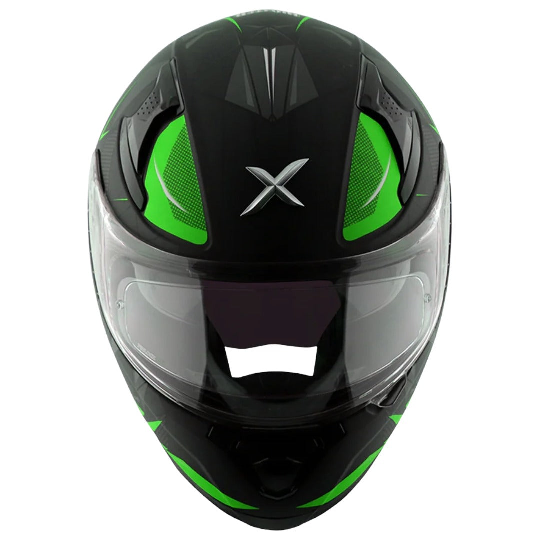 Axor Apex Hunter ISI ECE DOT Certified Full Face Dual Visor Helmet For Men And Women With Pinlock Fitted Outer Clear Visor And Inner Smoke Sun Visor