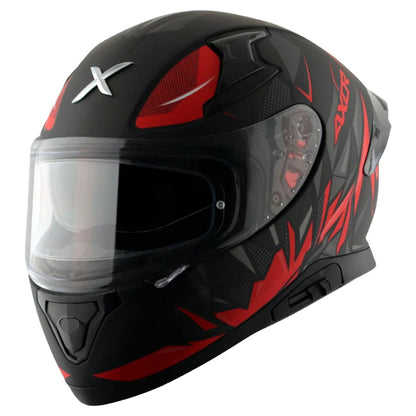 Axor Apex Hunter ISI ECE DOT Certified Full Face Dual Visor Helmet For Men And Women With Pinlock Fitted Outer Clear Visor And Inner Smoke Sun Visor
