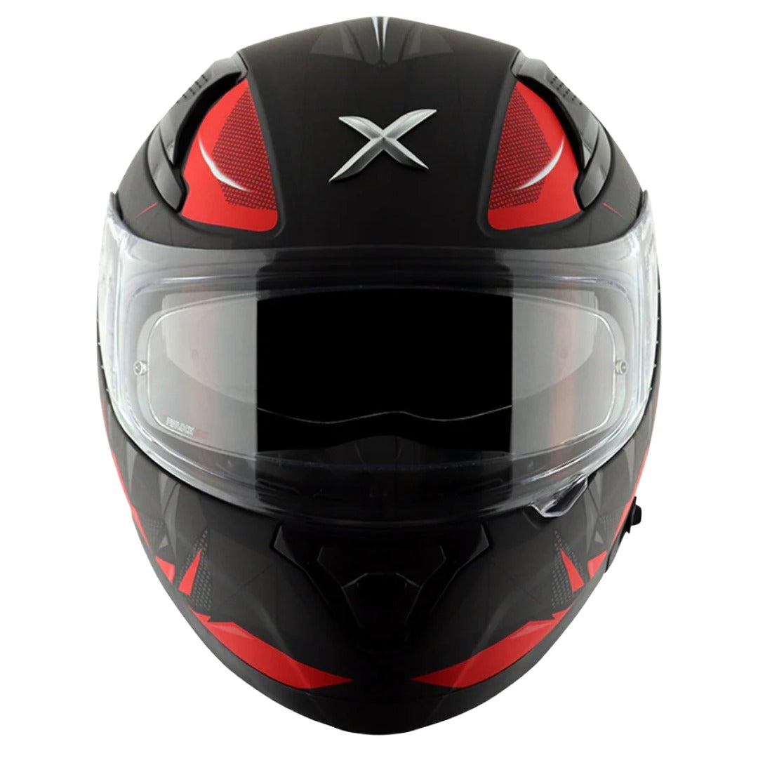 Axor Apex Hunter ISI ECE DOT Certified Full Face Dual Visor Helmet For Men And Women With Pinlock Fitted Outer Clear Visor And Inner Smoke Sun Visor