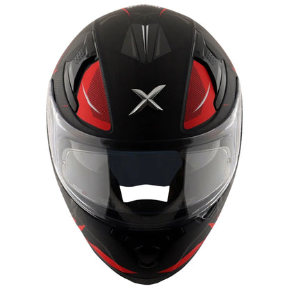 Axor Apex Hunter ISI ECE DOT Certified Full Face Dual Visor Helmet For Men And Women With Pinlock Fitted Outer Clear Visor And Inner Smoke Sun Visor