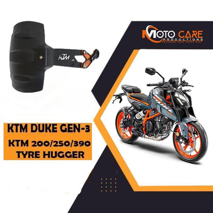 Rear Mudguard Tyre Hugger Splash Guard with 3MM Thickness Metal Clamp Only Suitable for K-TM 200/250/390 K-TM Duke GEN3