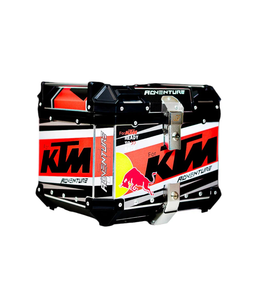 Premium Aluminum KTM Graphics Top Box & Panniers