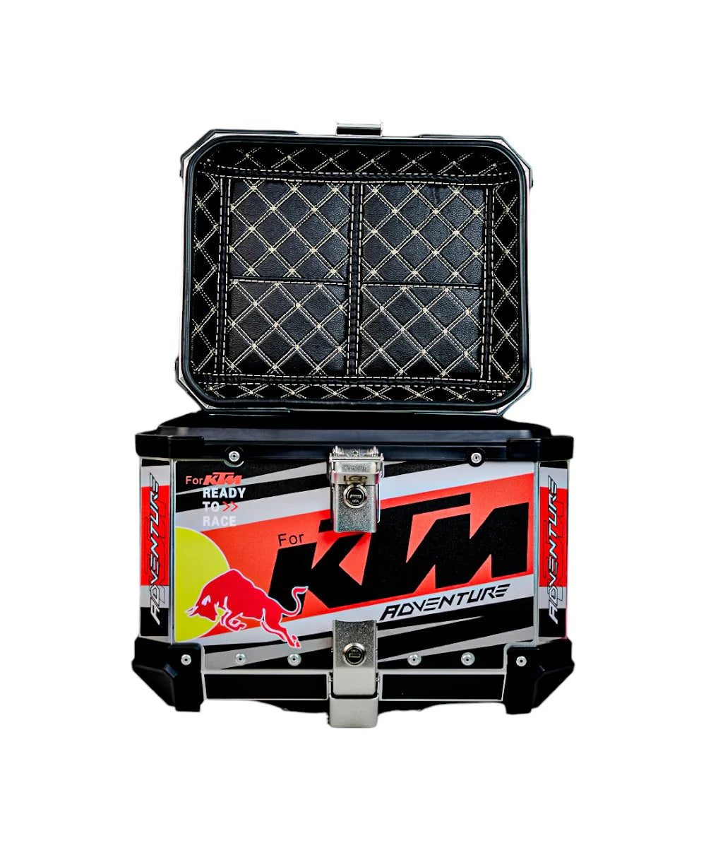 Premium Aluminum KTM Graphics Top Box & Panniers