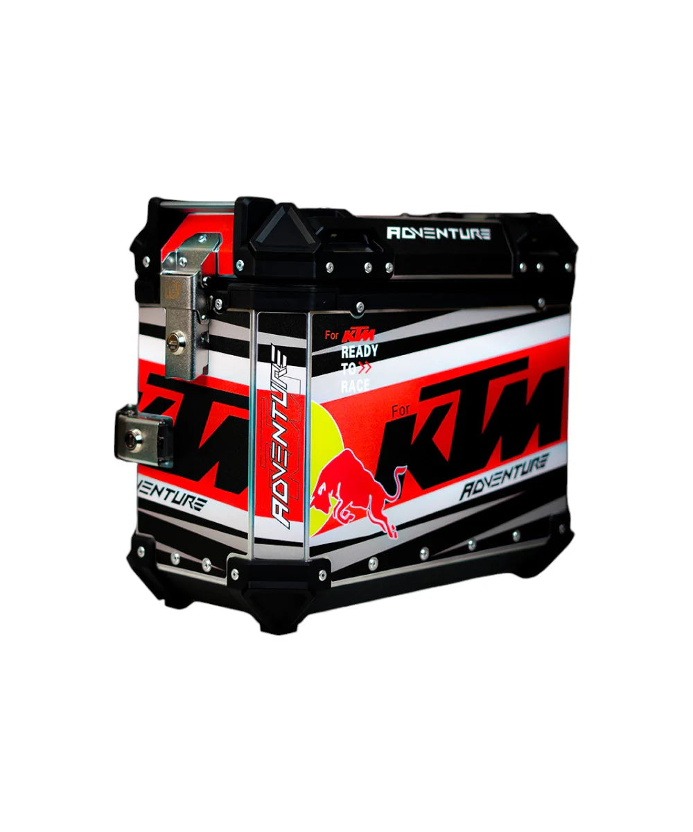 Premium Aluminum KTM Graphics Top Box & Panniers