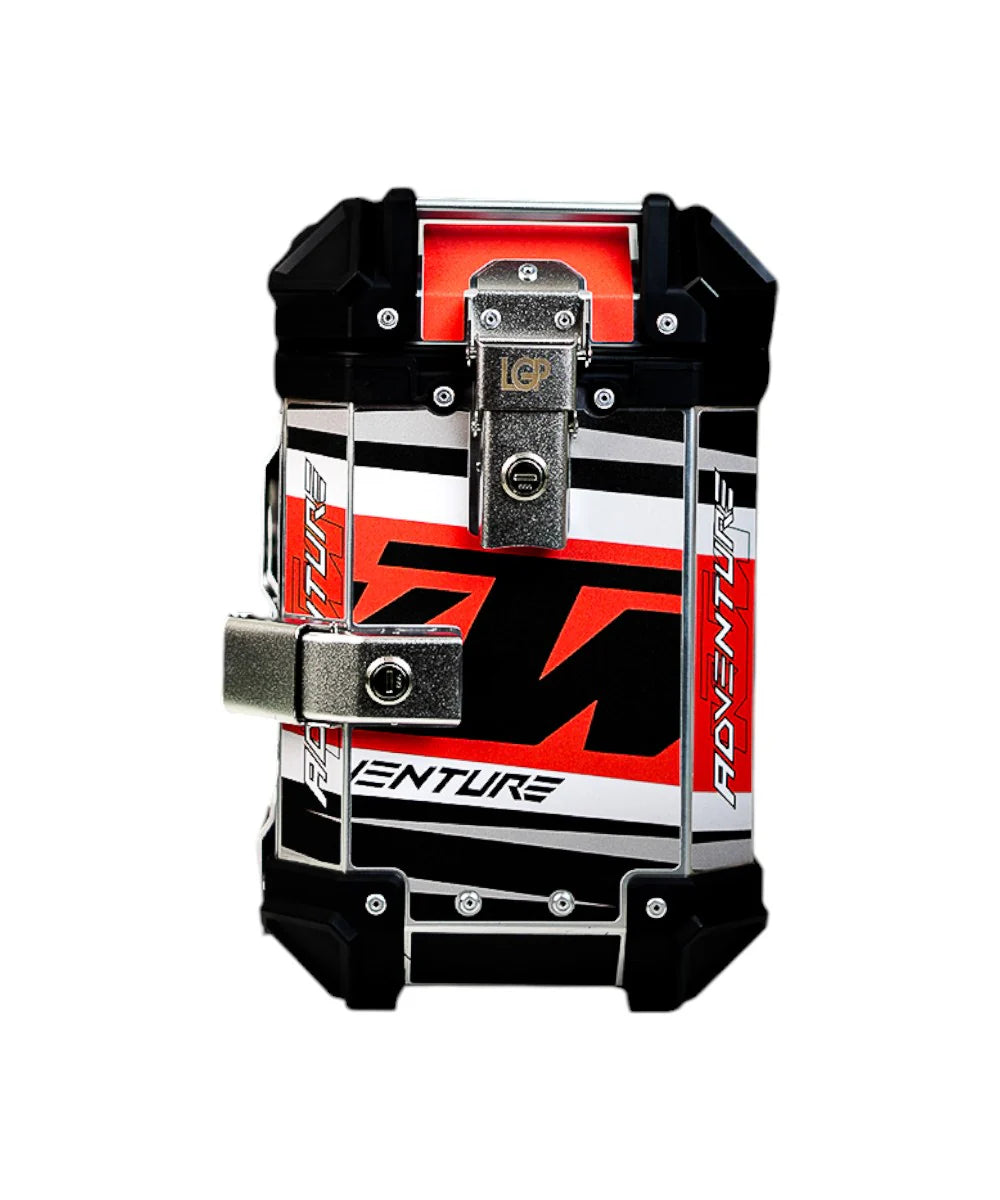 Premium Aluminum KTM Graphics Top Box & Panniers