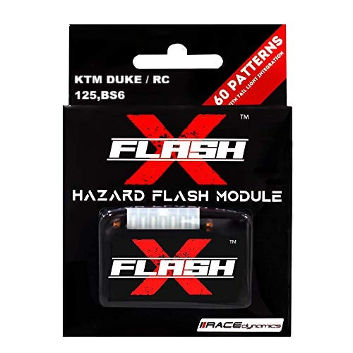 GUB FlashX Hazard Flash Module 60 Pattern, Blinker/Flasher for KTM Duke/RC 125, (BS6)
