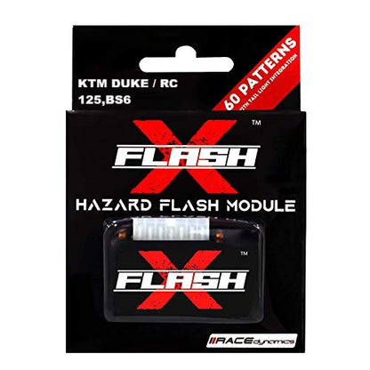 GUB FlashX Hazard Flash Module 60 Pattern, Blinker/Flasher for KTM Duke/RC 125, (BS6)