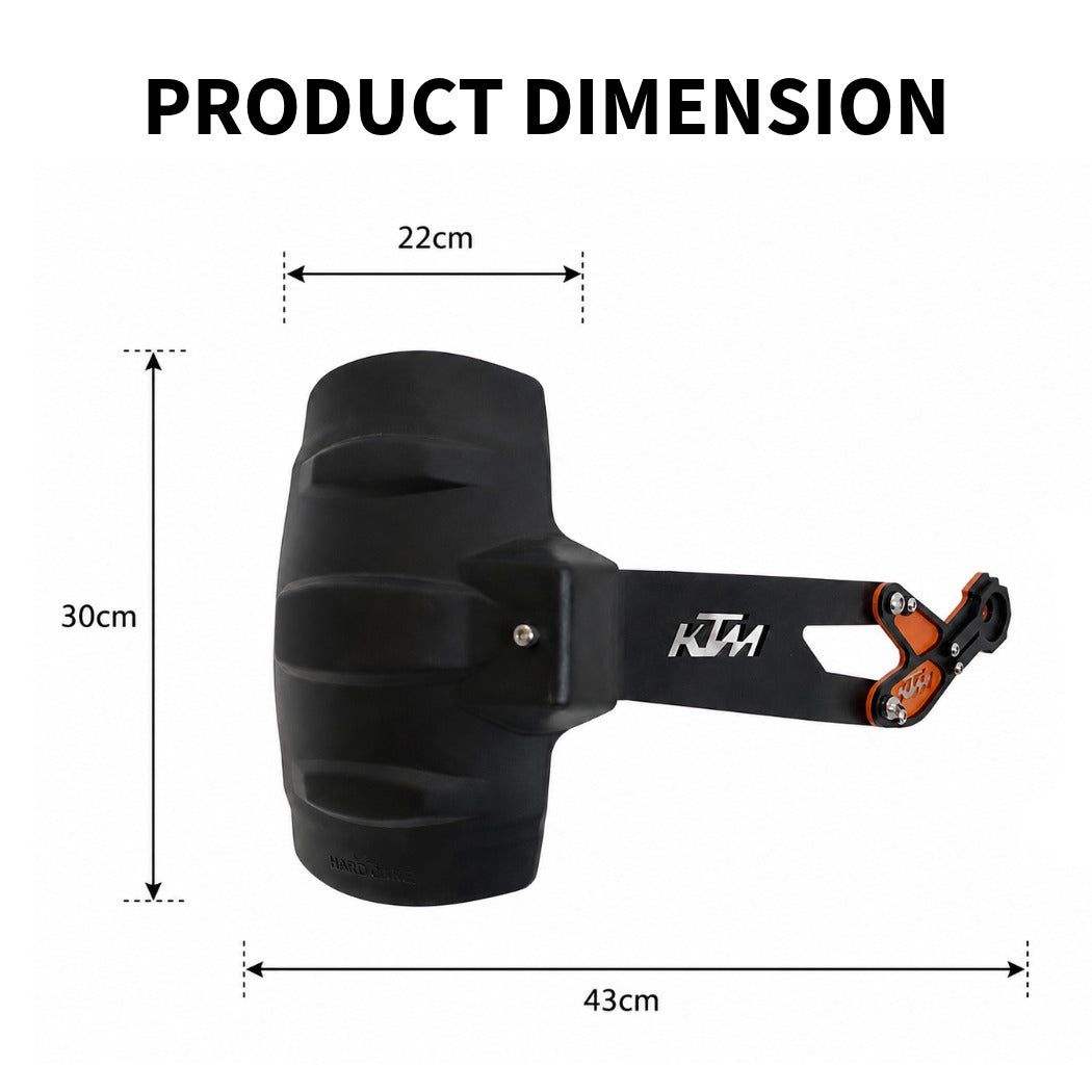 Rear Mudguard Tyre Hugger Splash Guard with 3MM Thickness Metal Clamp Only Suitable for KTM 200/250/390 KTM Duke GEN3