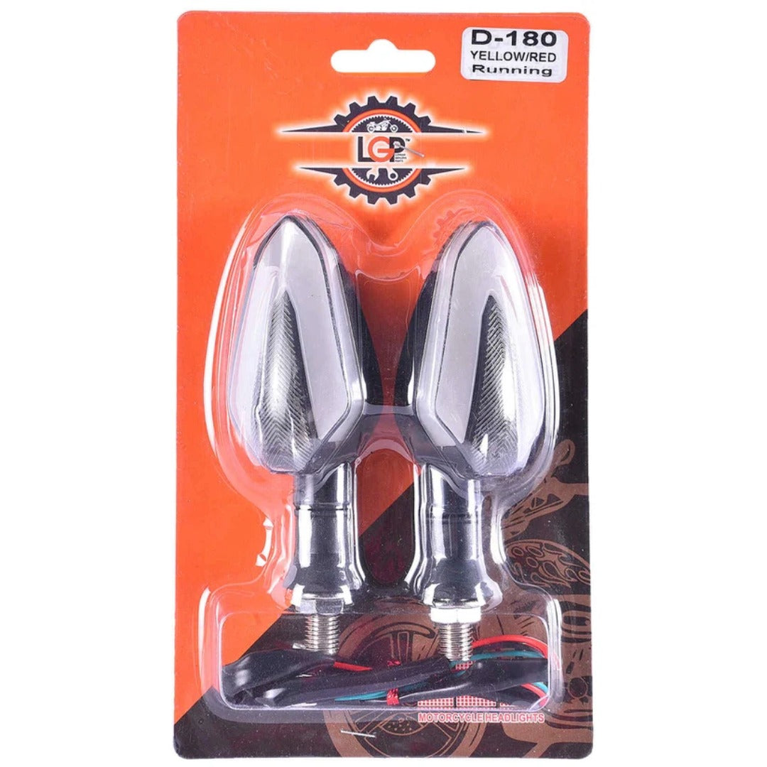 LGP Universal Signal Indicator Light Lamp for All Bikes, (Set of 2)