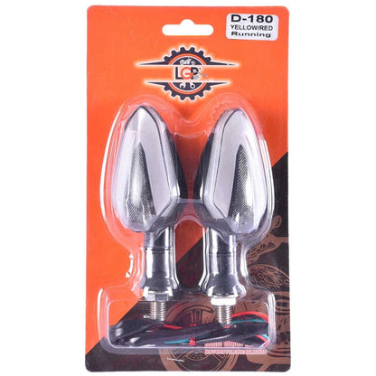 LGP Universal Signal Indicator Light Lamp for All Bikes, (Set of 2)
