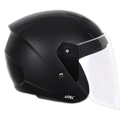 Vega Lark ISI Certified Lightweight Open Face Helmet for Men and Women with Long Clear Visor
