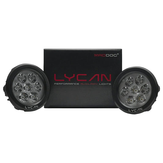 Maddog Lycan Performance Auxiliary Lights – Powerful 7-LED Model with Dual Switch & Harness