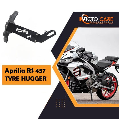 Motorcycle Rear Tyre Hugger Mudguard Splash Guard with Only Suitable for APRILIA RS 457, Black