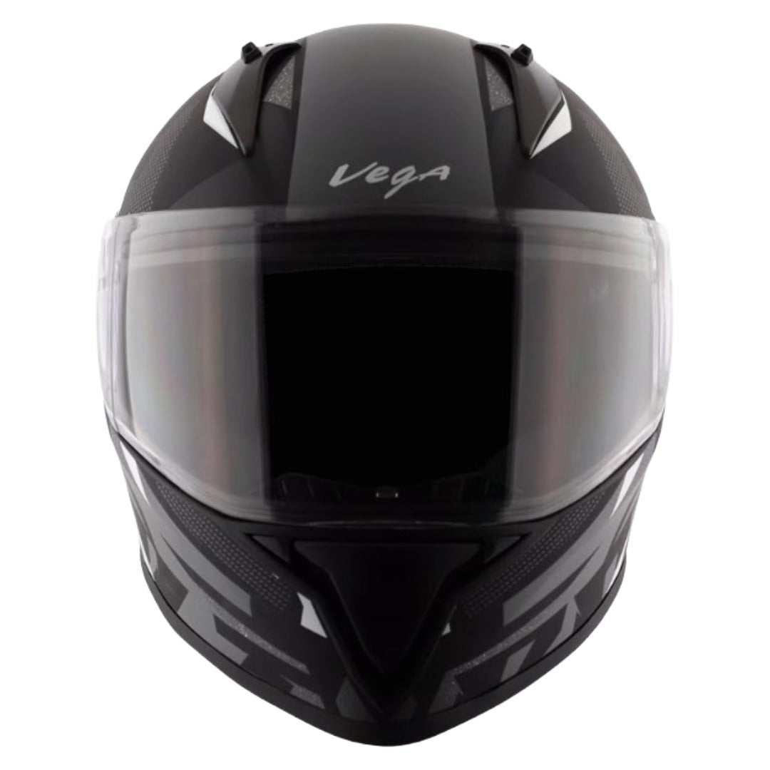 Vega Bolt Macho Black Grey Helmet