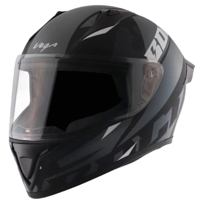 Vega Bolt Macho Black Grey Helmet