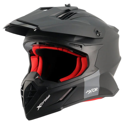 Axor X Cross ISI ECE DOT Certified Full Face Dual Sport Peak Off Road Helmet for Men and Women