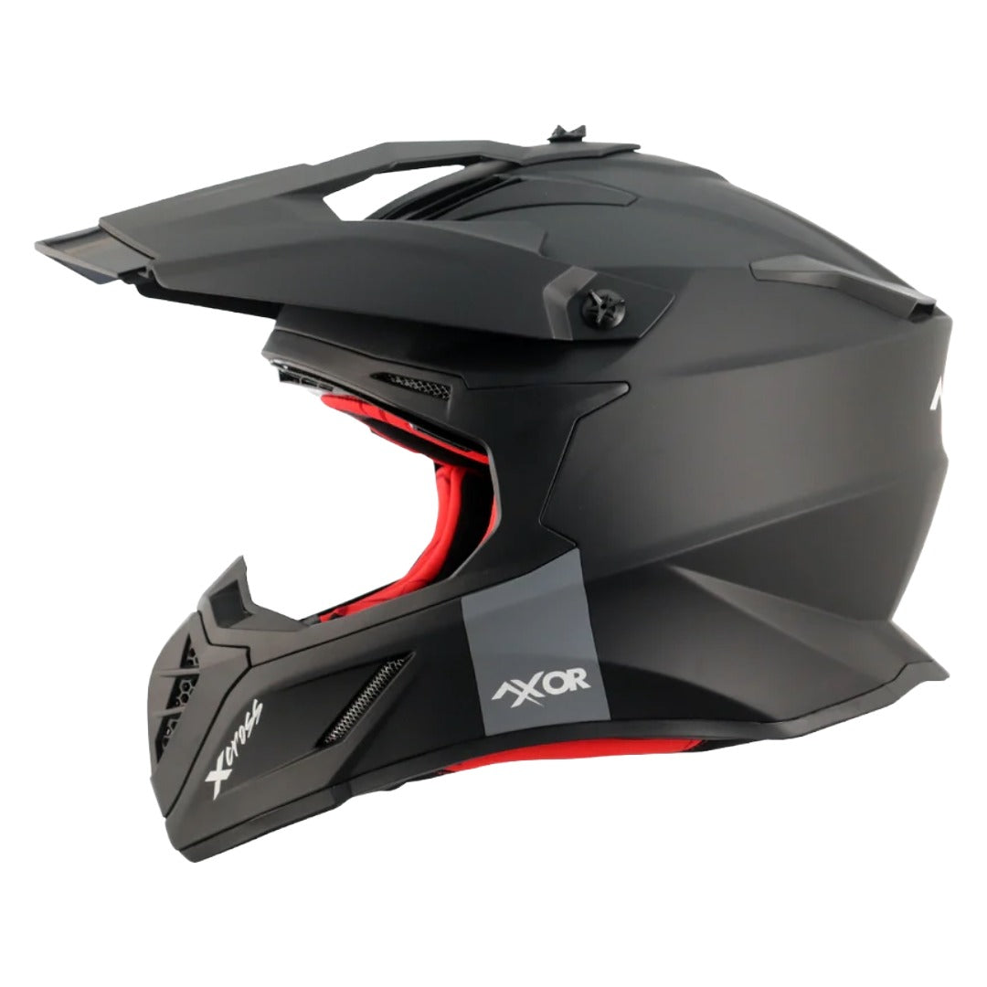 Axor X Cross ISI ECE DOT Certified Full Face Dual Sport Peak Off Road Helmet for Men and Women