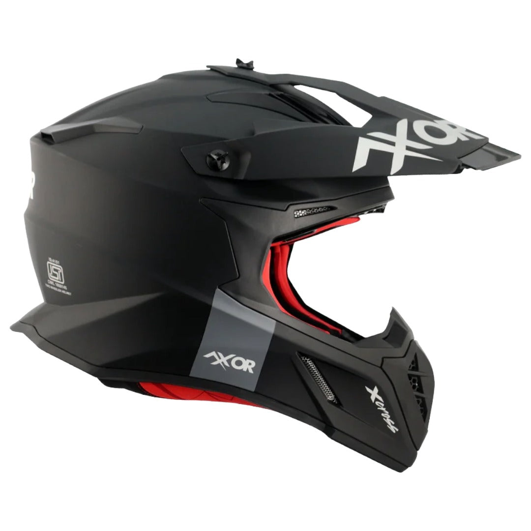 Axor X Cross ISI ECE DOT Certified Full Face Dual Sport Peak Off Road Helmet for Men and Women