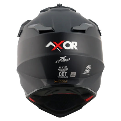 Axor X Cross ISI ECE DOT Certified Full Face Dual Sport Peak Off Road Helmet for Men and Women