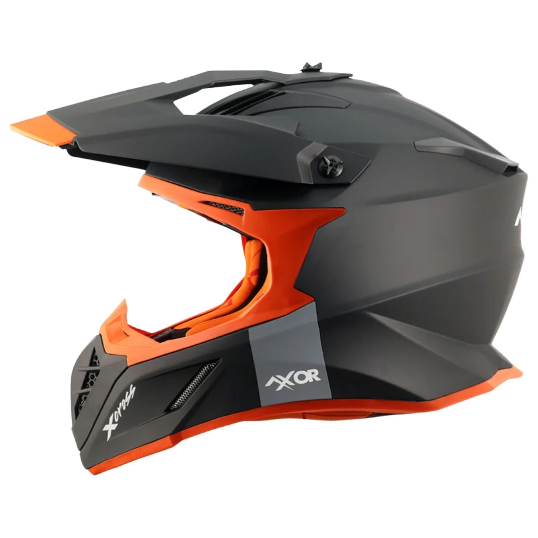 Axor X Cross ISI ECE DOT Certified Full Face Dual Sport Peak Off Road Helmet for Men and Women