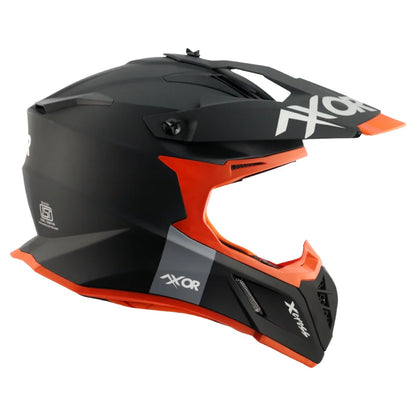 Axor X Cross ISI ECE DOT Certified Full Face Dual Sport Peak Off Road Helmet for Men and Women