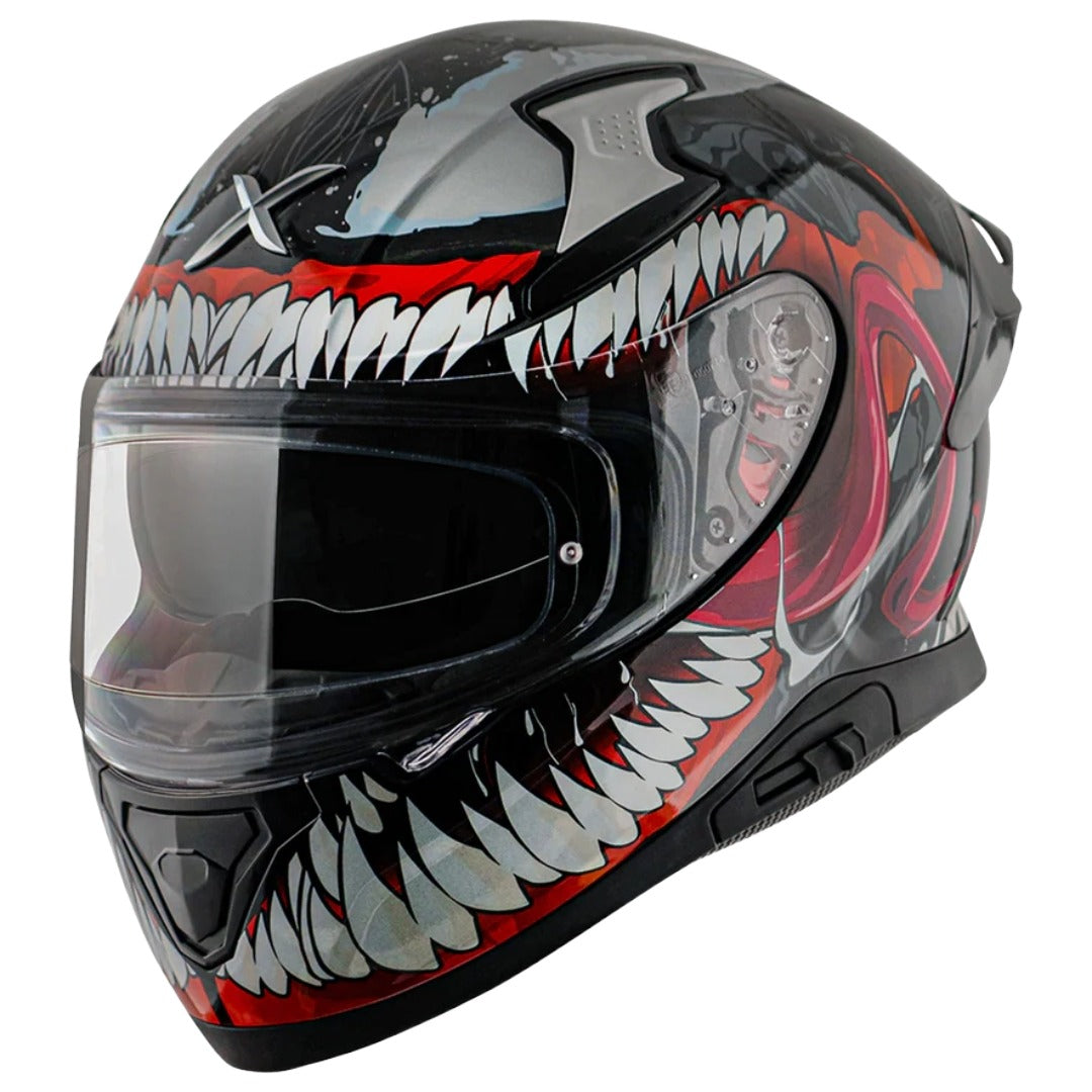 Axor Apex Marvel Venom ISI ECE and DOT Certified Motorbike Helmet