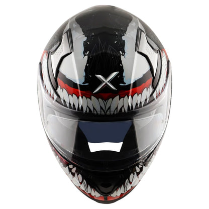 Axor Apex Marvel Venom ISI ECE and DOT Certified Motorbike Helmet