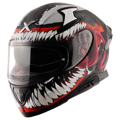 Axor Apex Marvel Venom ISI ECE and DOT Certified Motorbike Helmet