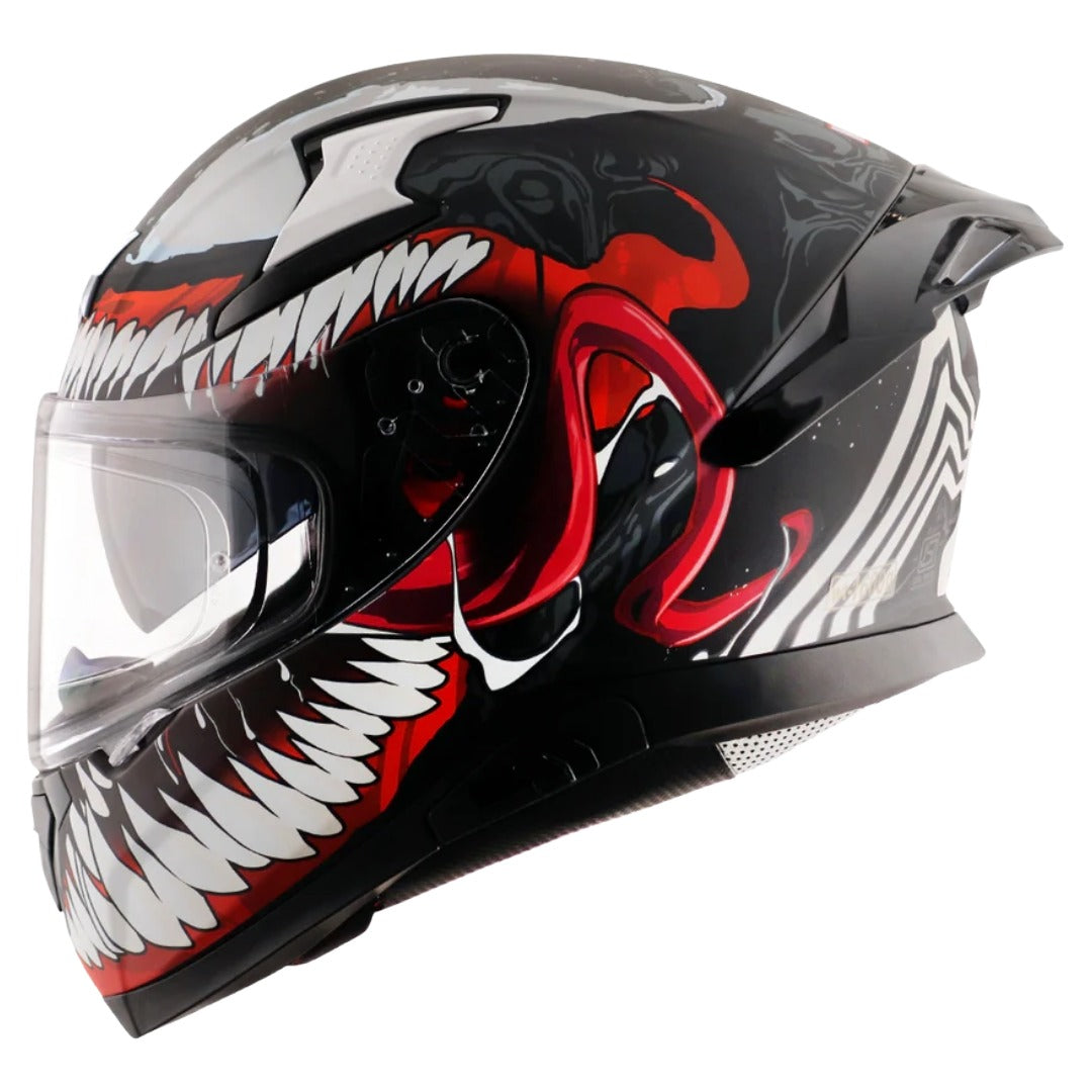 Axor Apex Marvel Venom ISI ECE and DOT Certified Motorbike Helmet