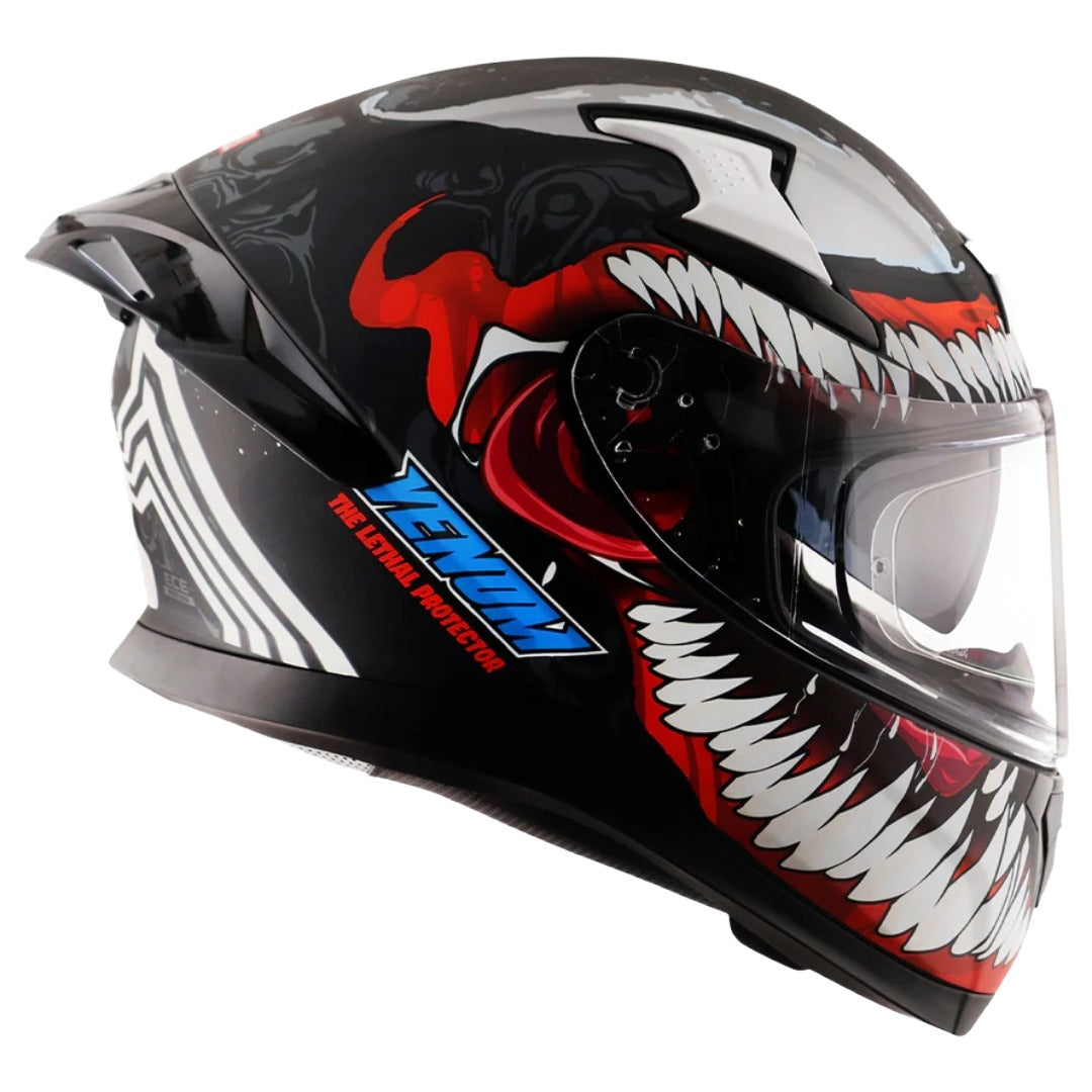 Axor Apex Marvel Venom ISI ECE and DOT Certified Motorbike Helmet