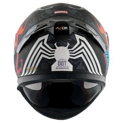 Axor Apex Marvel Venom ISI ECE and DOT Certified Motorbike Helmet