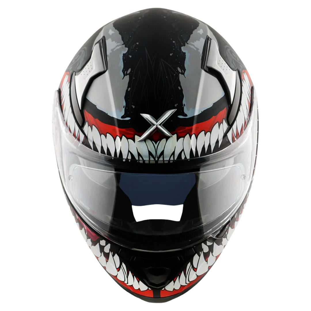 Axor Apex Marvel Venom ISI ECE and DOT Certified Motorbike Helmet