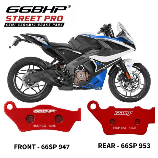 66BHP Semi-Ceramic Brake Pads for BAJAJ RS200,RS200, PULSAR 200-220